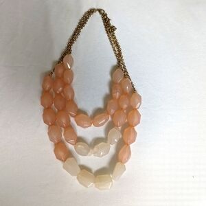 X Chunky Pale Pink Necklace